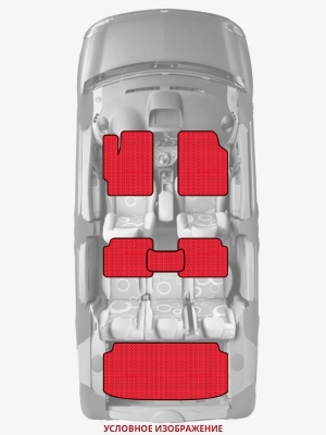 ЭВА коврики «Queen Lux» комплект для Honda Accord (5G)